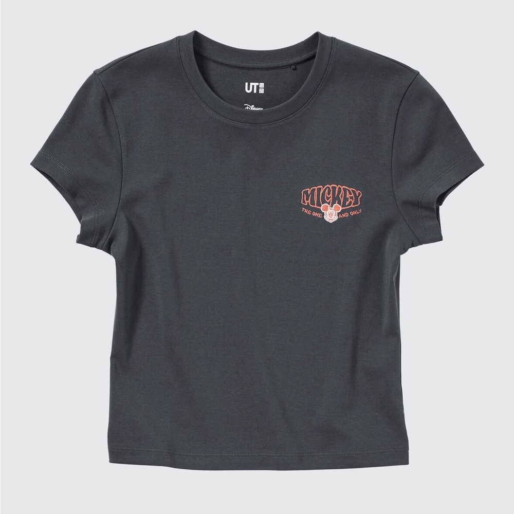Uniqlo Mickey Mouse T-Shirt in Dark Gray